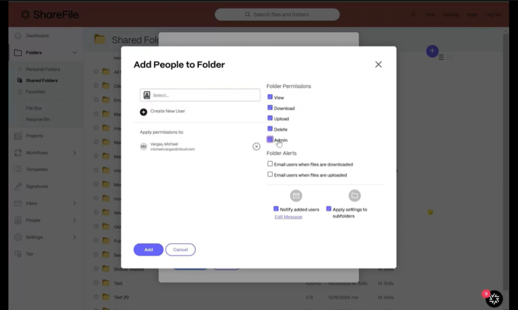 sharefile progress (citrix) data room set up